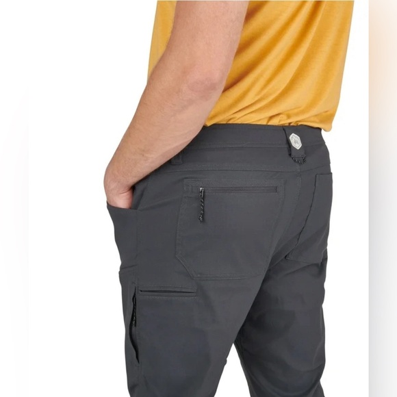 Slumberjack Outdoor Anywhere Hiking Pant Charcoal Rain Repellent Mens Size 38x32 - Picture 4 of 16